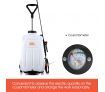 20L Weed Garden Wheel Backpack Sprayer w/4 Nozzle Pump Tank Hose Lance Belt