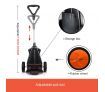 20L Weed Garden Wheel Backpack Sprayer w/4 Nozzle Pump Tank Hose Lance Belt