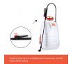 20L Weed Garden Backpack Sprayer w/4 Nozzle Pump Tank Hose Lance Belt