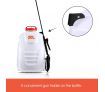 20L Weed Garden Backpack Sprayer w/4 Nozzle Pump Tank Hose Lance Belt