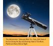 Astronomical Telescope Aperture 114mm 675x Zoom w/ Tripod - Black