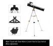 Astronomical Telescope Aperture 114mm 675x Zoom w/ Tripod - Black