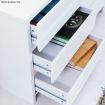 High Gloss Six Drawer Cabinet - White