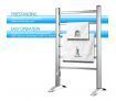 Maxkon 6 Bars Heated Towel Rail Warmer Electric Freestanding Bathroom Drying Rack