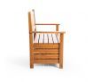 1.5M 3 Seat Wooden Outdoor Garden Storage Bench Chair Box Chest Furniture Timber