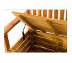 1.5M 3 Seat Wooden Outdoor Garden Storage Bench Chair Box Chest Furniture Timber