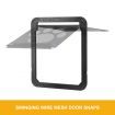 2 Way Locking Dog Cat Pet Secure Brushy Flap Door