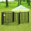 10 Panel Pet Dog Playpen Puppy Crate Exercise Cage Enclosure w/ Gazebo Cover