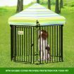 10 Panel Pet Dog Playpen Puppy Crate Exercise Cage Enclosure w/ Gazebo Cover