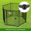 10 Panel Pet Dog Playpen Puppy Crate Exercise Cage Enclosure w/ Gazebo Cover