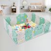 Baby Play Mat Carpet Kids Rug Pad Activity Gym Centre for Playpen Waterproof Colorful Alphabet Animal Texture 180x200cm