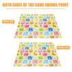 Baby Play Mat Carpet Kids Rug Pad Activity Gym Centre for Playpen Waterproof Colorful Alphabet Animal Texture 180x200cm