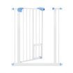 Pet Safety Gate Dog Puppy Security Stair Barrier Safe Fence Baby w/ Cat Door Adjustable 79cm