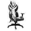 Ergonomic High Back Gaming Racing Chair PU Leather Computer Sport Race Seat - Grey & Black