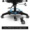Ergonomic High Back Gaming Racing Chair PU Leather Computer Sport Race Seat - Grey & Black