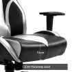 Ergonomic High Back Gaming Racing Chair PU Leather Computer Sport Race Seat - Grey & Black