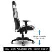 Ergonomic High Back Gaming Racing Chair PU Leather Computer Sport Race Seat - Grey & Black