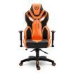 Ergonomic High Back Gaming Racing Chair PU Leather Computer Sport Race Seat - Orange & Black