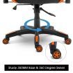 Ergonomic High Back Gaming Racing Chair PU Leather Computer Sport Race Seat - Orange & Black