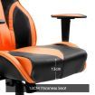 Ergonomic High Back Gaming Racing Chair PU Leather Computer Sport Race Seat - Orange & Black