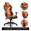 Ergonomic High Back Gaming Racing Chair PU Leather Computer Sport Race Seat - Orange & Black