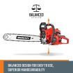 SHOGUN 62cc Petrol Commercial Chainsaw 2-Stroke 20" Bar Pruning Chain Saw