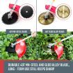 10 in 1 Garden Multi Tool Pole Chainsaw Grass Trimmer Hedger Brush Cutter Whipper Snipper