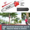 10 in 1 Garden Multi Tool Pole Chainsaw Grass Trimmer Hedger Brush Cutter Whipper Snipper