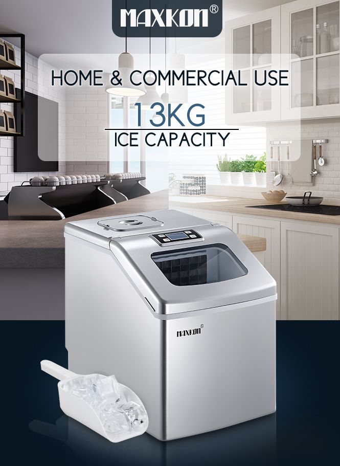 Maxkon 3.2L Portable Ice Cube Maker Machine Home Commercial Fast Benchtop Freezer