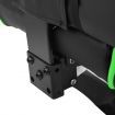 PU Office Computer Chair Ergonomic Gaming Sport Race Chair w/Footrest - Green & Black