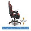 PU Office Computer Chair Ergonomic Gaming Sport Race Chair w/Footrest - Red & Black