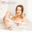 Face and Body Skin Cleansing Brush System with 3 Detachable Brush Heads and Handle