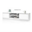 TV Stand Entertainment Unit 2 Doors Wooden Storage Cabinet Furniture - White