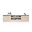 TV Stand Entertainment Unit 2 Doors Wooden Storage Cabinet Furniture - Oak
