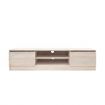 TV Stand Entertainment Unit 2 Doors Wooden Storage Cabinet Furniture - Oak