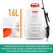 NEW 16L ELECTRIC BACKPACK WEED SPRAYER 12V RECHARGEABLE PUMP FARM WATERING