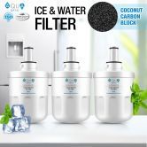 Aqua Optio Replacement Refrigerator Water Filter for DA29-00003B, RF268ABRS Water Filter, DA2900003G Replacement, 3-Pack