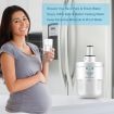 Aqua Optio Replacement Refrigerator Water Filter for DA29-00003B, RF268ABRS Water Filter, DA2900003G Replacement, 3-Pack