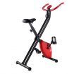 Genki Folding Exercise Bike Magnetic Upright X-Bike Bicycle Cycling Home Gym Trainer w/ Pluse