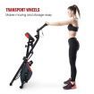 Genki Magnetic Exercise Bike Folding Upright X-Bike Bicycle Cycling Fitness w/Resistance Bands