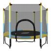 Genki Trampoline Rebounder Jumping Gym Equipment Home Outdoor Fitness Kids Exericise with Safety Enclosure Net 60"