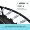 Genki 55" Trampoline Rebounder Jumping Gym Equipment Home Outdoor Fitness Kids Exericise with Safety Enclosure Net Panda Shape