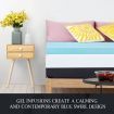Super King Size Cool Gel Memory Foam Mattress Topper 10cm Underlay Bamboo Cover