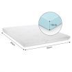 10cm Queen Size Cool Gel Memory Foam Mattress Topper Underlay Bamboo Cover