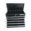 Shogun Mechanic Tool Box on Trolley with 16 Drawers, Side Handles and 4 Castors - Black