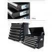 Shogun Mechanic Tool Box on Trolley with 16 Drawers, Side Handles and 4 Castors - Black