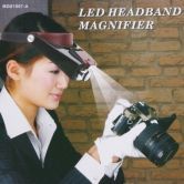Watch Repair Head Headband Glasses Magnifier Loupe 10X With LED Light