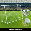 180CM Metal Soccer Goal Portable Football Net Frame Backyard Park Training Set