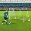 180CM Metal Soccer Goal Portable Football Net Frame Backyard Park Training Set