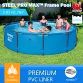 Bestway 3.05M Above Ground Metal Frame Swimming Pool 